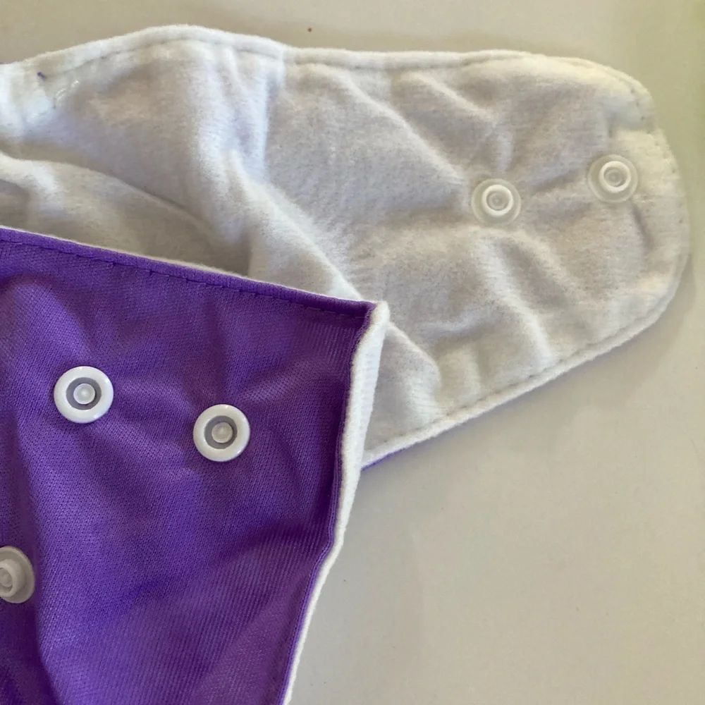 New Qianqunui lot of 3 reusable and adjustable cloth diaper covers snap closure